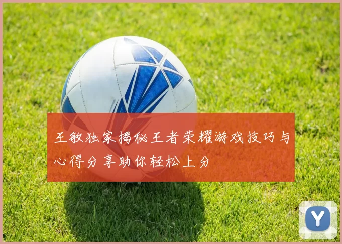 王敏独家揭秘王者荣耀游戏技巧与心得分享助你轻松上分